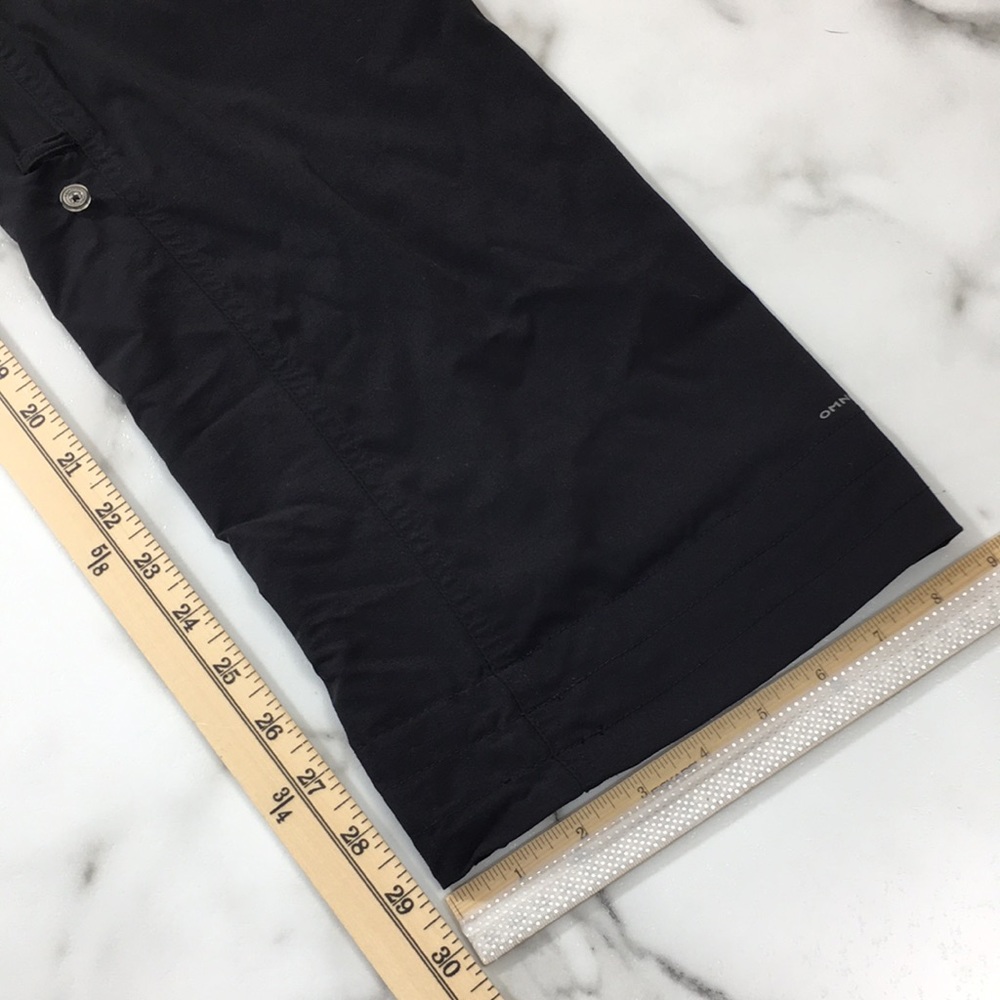 Columbia Black Trail Convertible Capri Pants Womens 14 Omni Shield Hiking - Picture 8 of 13
